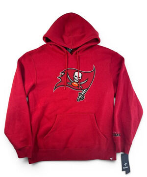 Fanatics Tampa Bay Buccaneers Hoodie Mens Medium Red NFL Pullover Sweatshirt NWT